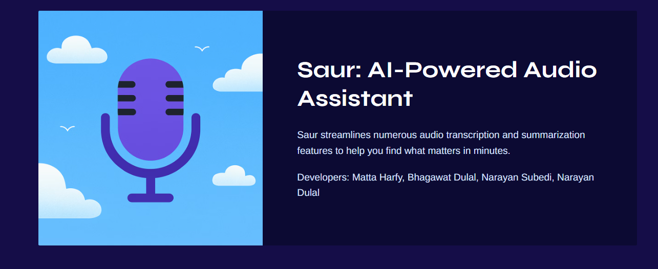 Saur – AI Audio Assistant